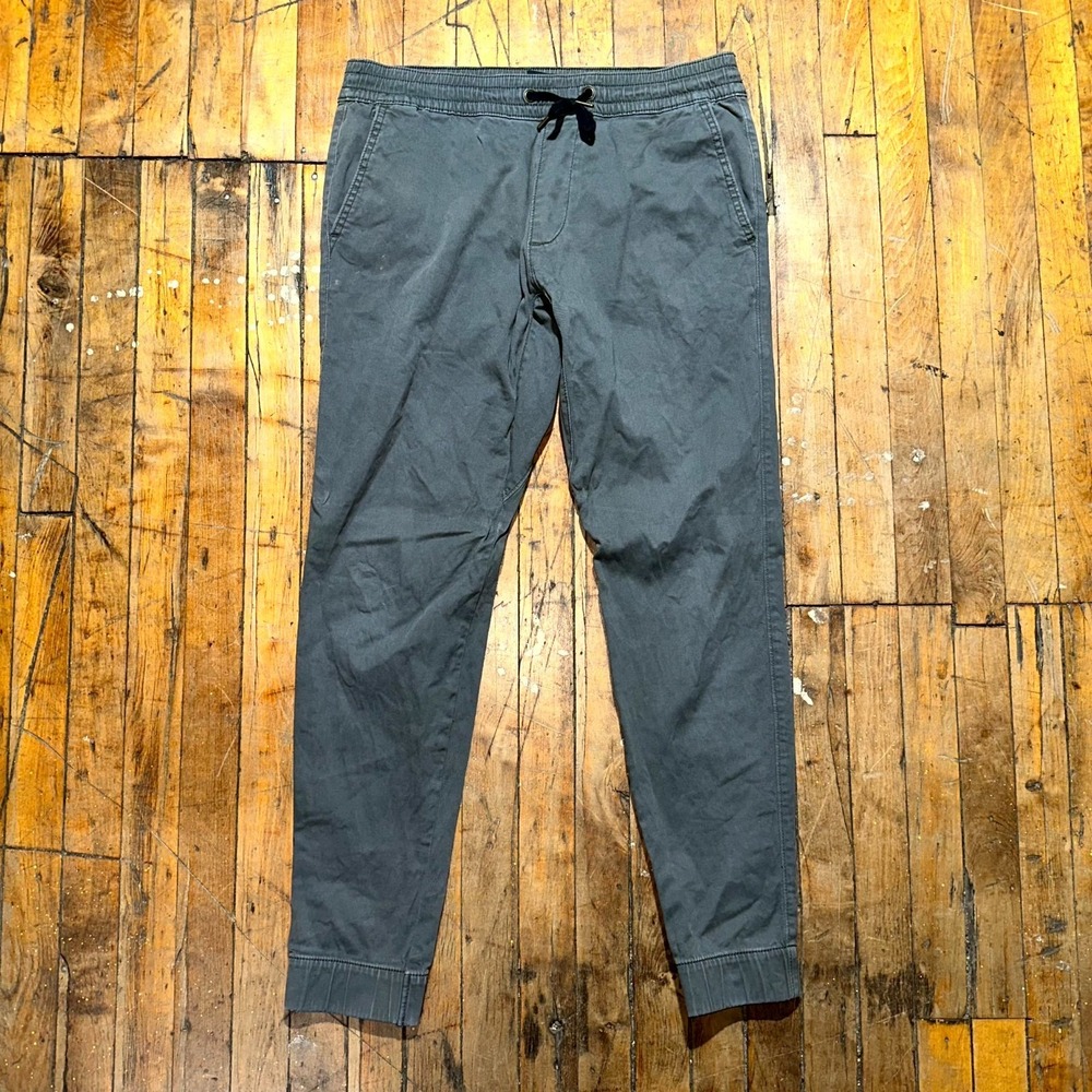 Hollister Jogger Pants Men's Large Gray Slim Fit Super Skinny Leg Drawstring